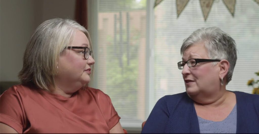 Charter Senior Living of Troy Video Thumbnail Senior Living Resident and Daughter looking at each other